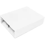 4mybaby GmbH Spannbettlaken Baumwolle-Jersey 200 x 220 cm weiß