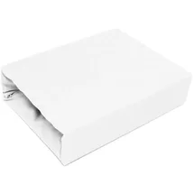 4mybaby GmbH Spannbettlaken Baumwolle-Jersey 200 x 220 cm weiß