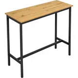 OEM Bartisch 100 x 40 x 90 cm Eichefarben/Schwarz