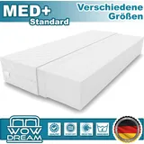 Matratze MED+ Standard 160 x 200 x 10 cm aus hochwertigem Kaltschaum | Rollmatratze mit waschbarem Bezug I H3