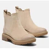 Timberland Womens MID CHELSEA Boot lt beige suede 8.5 Wide Fit