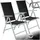 Tectake Gartenstuhl Marilena 67 x 56 x 105 cm silber 2 St.