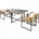 Gartenset Sitzgruppe Gartenmöbel Set Cube Essgruppe Rope Outdoor Möbel Beige
