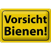 Femer Blechschild Hinweis 30x20cm Vorsicht Bienen Honig Imker