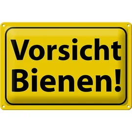 Femer Blechschild Hinweis 30x20cm Vorsicht Bienen Honig Imker