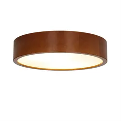 Licht-Erlebnisse Deckenleuchte Holz rustikal rund Wohnzimmer Modern