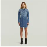 G-Star Pitched Hem Shirtkleid Blau 36