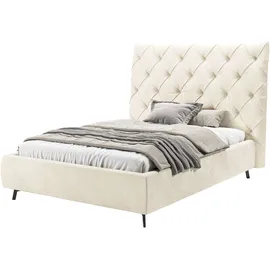 Home Affaire Polsterbett HOME AFFAIRE "Maxime, in 4 Breiten bis 200cm, auch in Leder", beige (nature), B:176cm H:105cm L:234cm, 94% Polyester, 6% Nylon, Betten, Polsterbett, Kopfteilhöhe 143 cm, belastbar bis 280 kg, auch in Überlänge 220cm