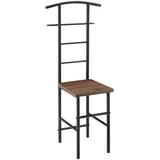 [en.casa] Herrendiener Stuhl Anaheim 107x45x45 cm, Walnussoptik