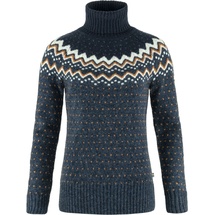 Fjällräven Övik Knit Roller Neck W pullover, Marineblau, L EU