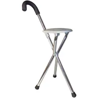 Rehaforum Medical Gehstock mit Sitzfläche grau