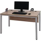 MCW Schreibtisch MCW-E94, Bürotisch Computertisch 120x60cm ~ natur-weiß