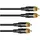 SOMMER CABLE Cinch Kabel 2x2 3m sw Hicon