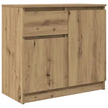 vidaXL Sideboard 71 x 65 x 35 cm Artisan Eiche / Braun