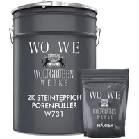 WO-WE 2K Epoxidharz Steinteppich Porenfüller Bodenbeläge Steinboden Treppe W731-3Kg