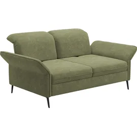 sit&more 3-Sitzer SIT & MORE "Emely, inkl. Sitztiefenverstellung", grün (hellgrün), B:199cm H:92cm T:123cm, 100% Polyester, Sofas, wahlweise mit Bettfunktion, Kopf- & Armteilverstellung