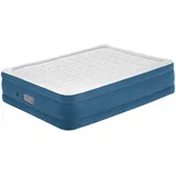 BESTWAY Luftbett AlwayzAire Doppelluftbett mit integrierter Doppelpumpe, 203 x 152 x 46 cm, 2 Personen, bis 300 kg, flüsterleise zweite Pumpe, USB-Anschlüsse, strapazierfähiges Vinyl, Tasche, Reparaturflicken