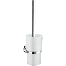 Smedbo Home Toilettenbürstengarnitur aus Porzellan, Accessoires, chrom