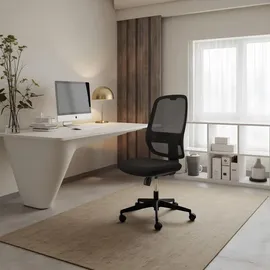 HJH Office Minoro B Netzstoff Schwarz