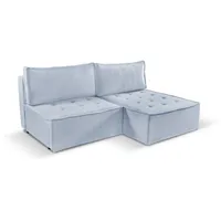 Kaiser Bohoo Mini modernes Ecksofa mit Schlaffunktion Hellgrau Rechts
