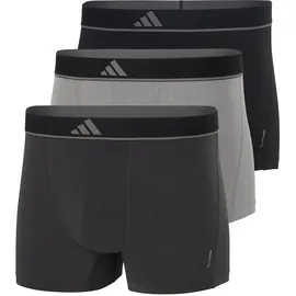 adidas Active Micro Flex Eco Boxershorts Schwarz / Grau XXL 3er Pack