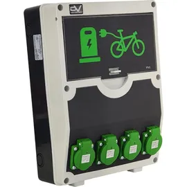 Doktorvolt Fahrradladestation für E-bikes 12 Module 4x230V Stromverteiler Doktorvolt 2137