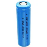 AccuCell 3,2 Volt Solar Akku Lithium IFR 14500 AA 600mAh LiFePo4 Akku Flat Top ungeschützt Masse 14,2 x 50,2mm