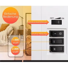 Kesser Standkamin 2000 W Weiß