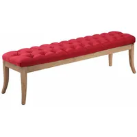 CLP Sitzbank Ramses Stoff antik-hell rot/150 cm