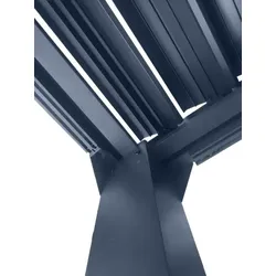 Jet-Line Pavillon Lamellendach Gartenzelt Gartendach Dubai II 3x3m Aluminium