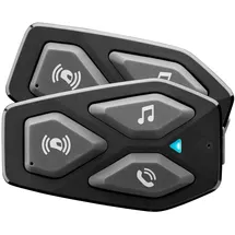 Interphone U-Com 3, Kommunikationssystem Doppelset - Schwarz