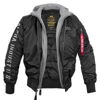 Alpha Industries Ma-1 D-tec Se Jacke Black / Grey L