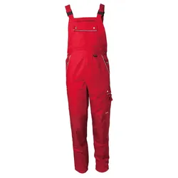 Latzhose "CANVAS 320" Cordura®-Besatz - 98 - Rot