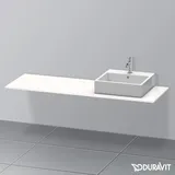 Duravit Konsole XSquare 160x55x1,6cm, m 1 AS, Beck. re, we hgl