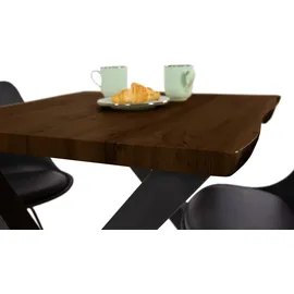 möbelliebling Josy 80 x 76 x 80 cm Nussbaum/schwarz