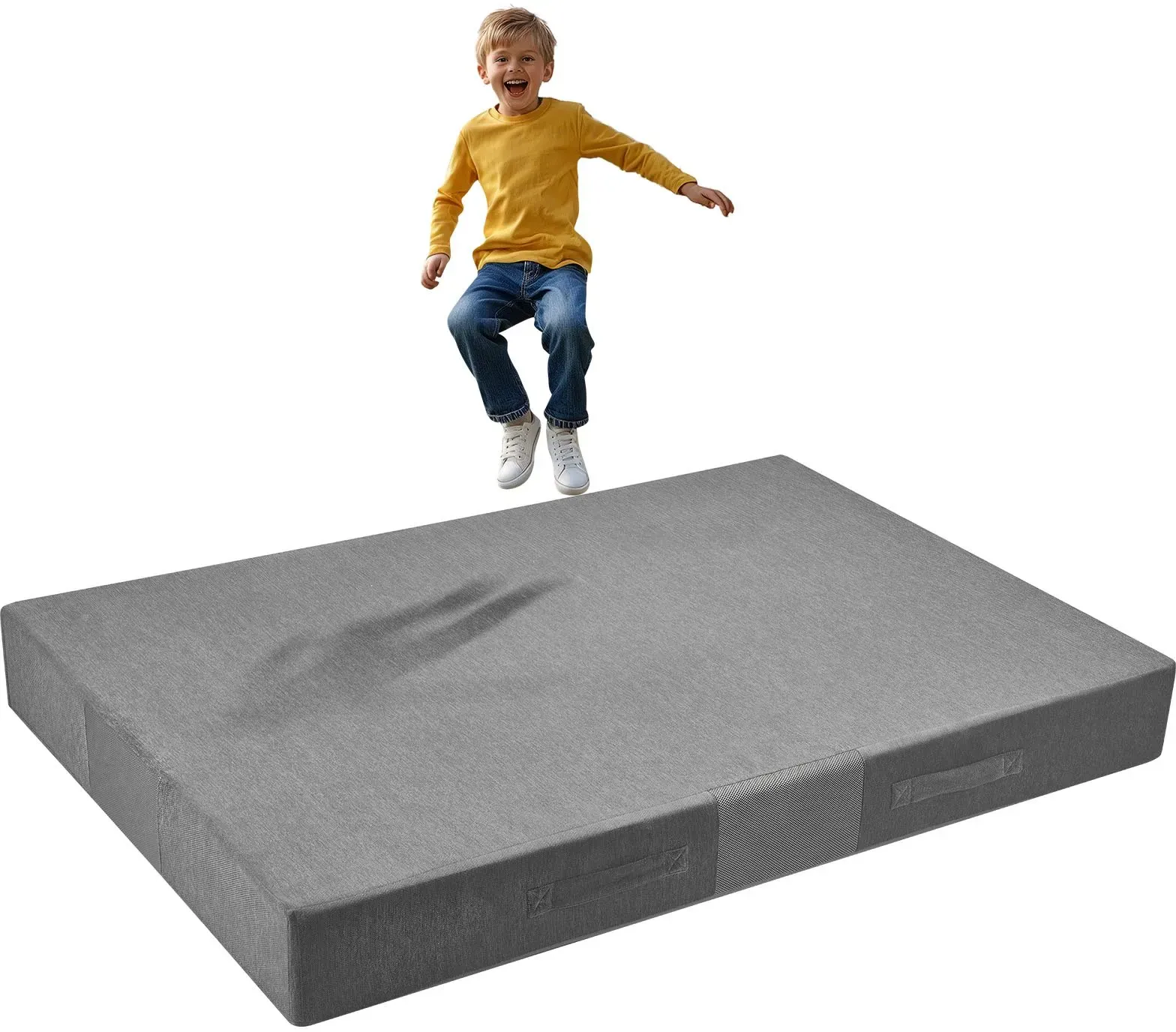 VEVOR Crashpad (180 x 121 x 20 cm)  Sensorische Kindermatte mit weichem, dickem Schaumstoff & waschbarem Bezug, für Sinnesräume für Kinder und Erwachsene zum Springen Spielen Klettern Turnen
