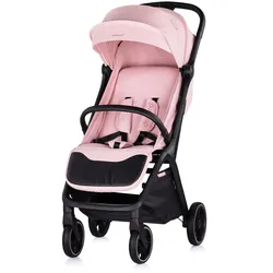 Chipolino Kinderwagen Diamond klappbar, Korb, PU-Rollen, Sonnendach, Beinstütze rosa