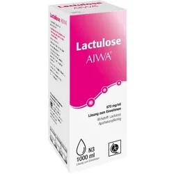 LACTULOSE AIWA 670 mg/ml Lösung zum Einnehmen 1000 ml