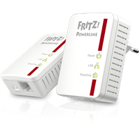 FRITZ!Powerline 510E Set International 500 Mbps 2 Adapter 20002661
