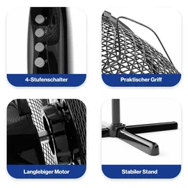 Clatronic VL 3603 S Standventilator schwarz