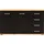 Priess Kombikommode 123 x 71 x 38 cm Schwarz