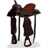 vidaXL Western-Sattel 16" Braun