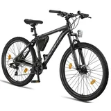 licorne bike gmbh Licorne Bike Effect Premium Mountainbike Aluminiumrahmen Shimano,Zoll:29.00;Farbe:Schwarz/Anthrazit (2xDisc-Bremse)