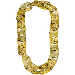 Lange Kette "Catena", Damen, Gr. one size, PTFE-Kunststoff, braun, COLLEZIONE ALESSANDRO, Basic, Halsketten, handgefertigte Kette