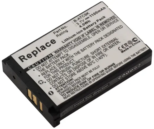 Akku für Action-Kamera Oregon Scientific ARC9k HD, wie B-ATC9K