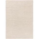 benuta pure Beads Wollteppich 80 x 150 cm Weiß