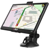 XGODY 7 Zoll PKW-Navigationsgerät (Europa (47 Lander), Lebenslange Kartenaktualisierung, Bluetooth, GPS Navi Navigation für Auto LKW PKW) schwarz