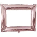 SJBAUTYO Aufblasbarer Fotorahmen Fotobox Accessoires Fotobox Requisiten, Roségold Aufblasbarer Bilderrahmen, Photo Booth Party Zubehör,Folienballons Fotobox Accessoires Hochzeit Geburtstag Weihnachten