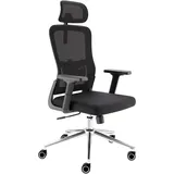 clouvou BrightSeat Bürostuhl Ergonomisch Schwarz