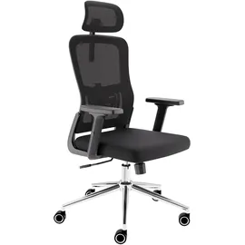 clouvou BrightSeat Bürostuhl Ergonomisch Schwarz